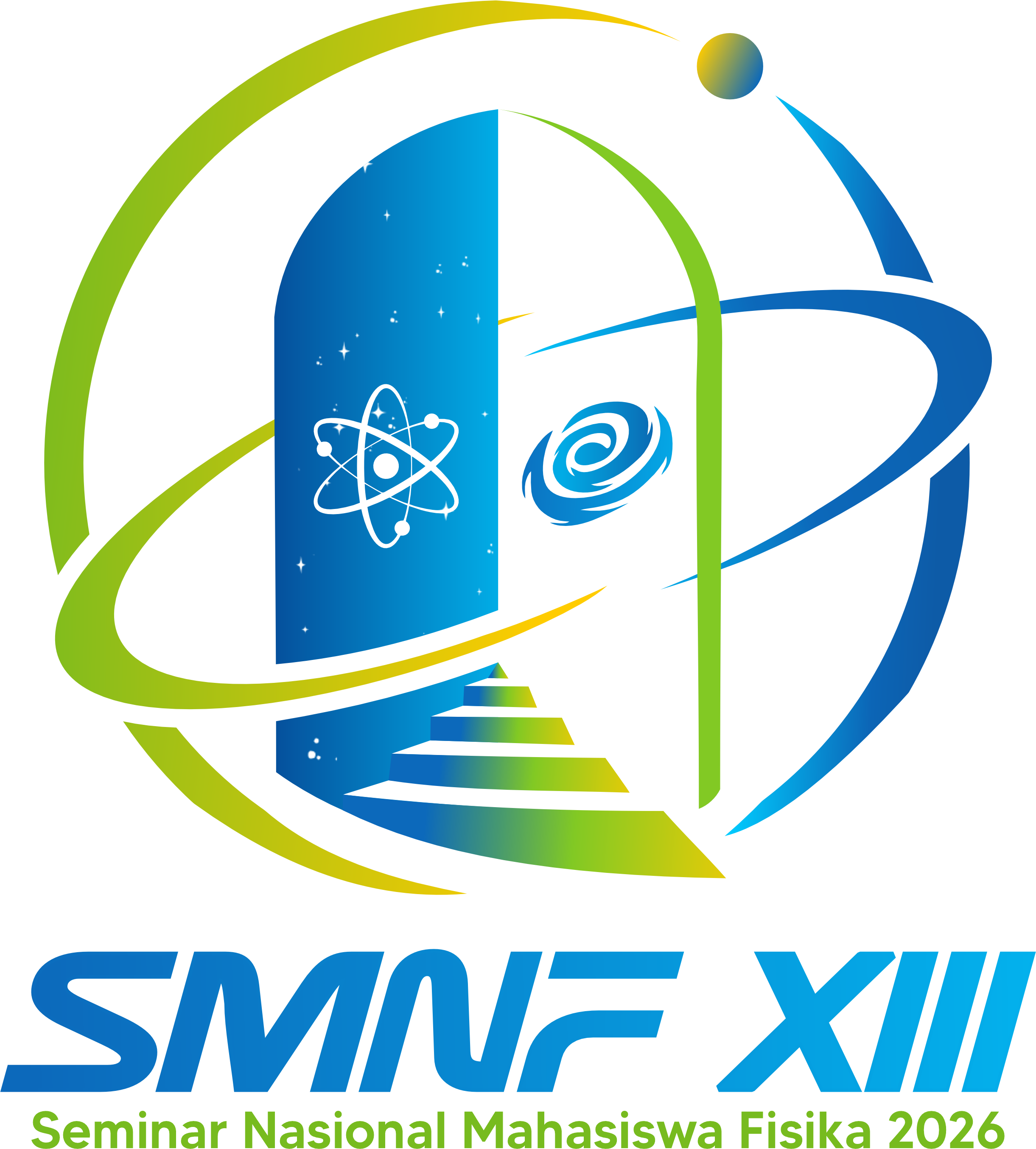 Logo SMNF XIII — Seminar Nasional Mahasiswa Fisika 2026
